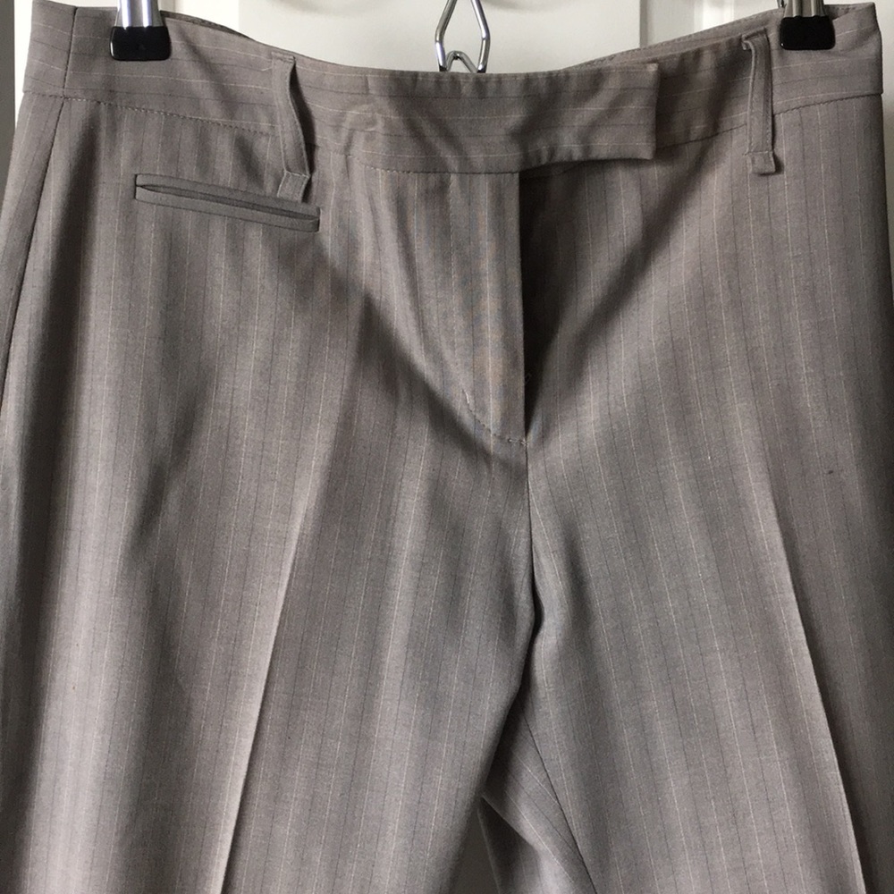 Gray striped pants